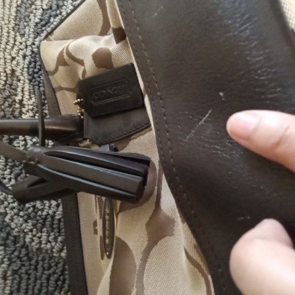 Coach Legacy Signature Haley Satchel Womens Purse Brown - Picture 10 of 10